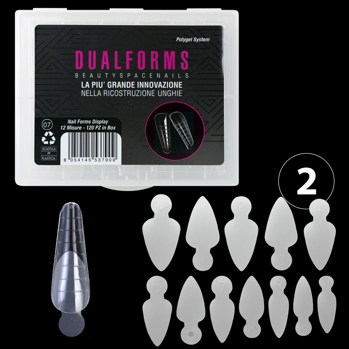KIT Dual Forms 07 Mandorla Gotica + Easy French Short Stiletto in Box