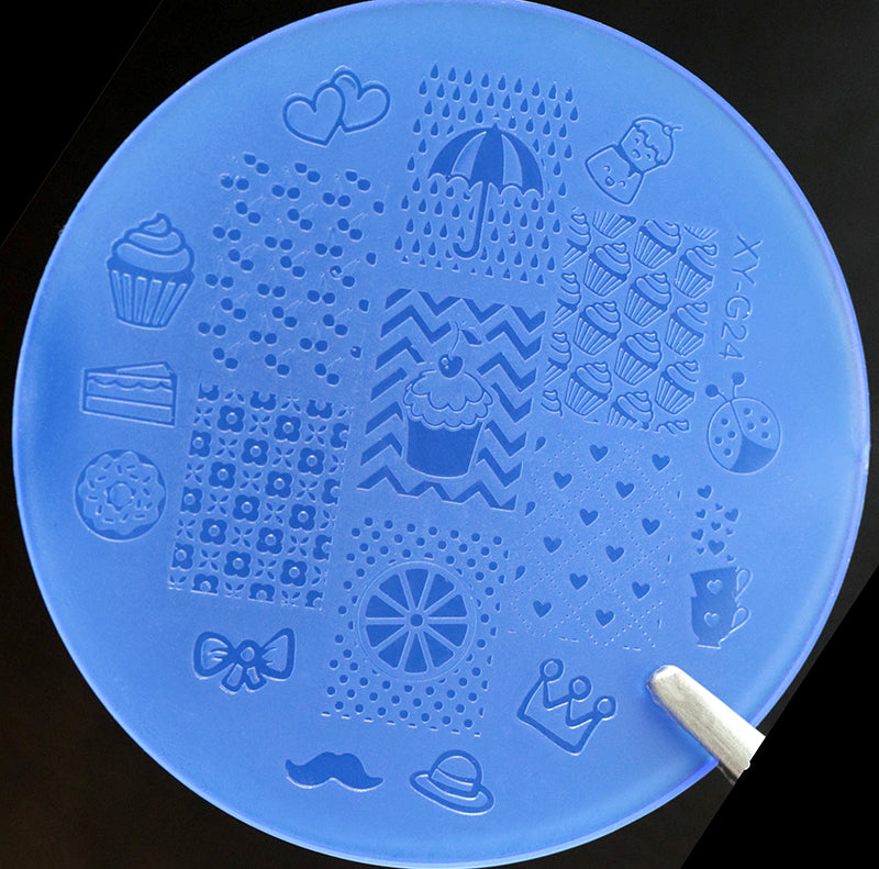 N° 24 - Set Stamping con disco in ACRILICO 24