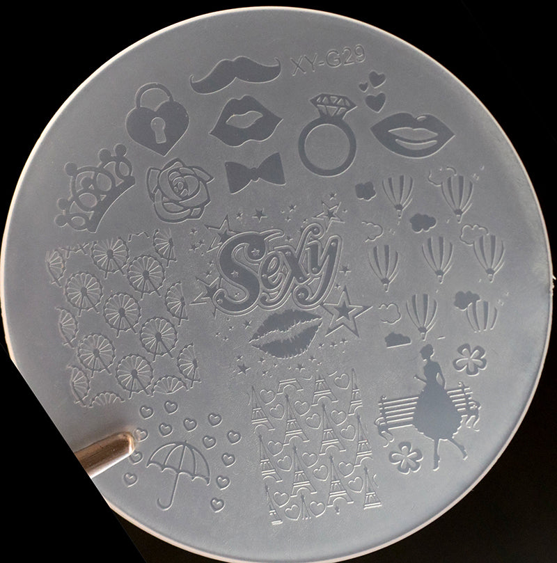 N° 29 - Set Stamping con disco in ACRILICO 29