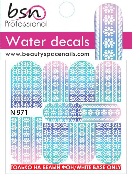 Stickers Adesivi Nail Art Water decals Natalizi snow design