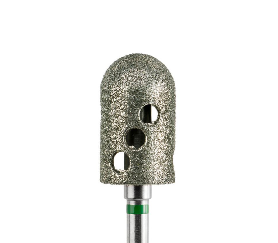 PF-080 - Hurricane - Fraise diamantée galvanisée - Fraise pour le traitement des pieds - Gros grain - Ø 8 mm