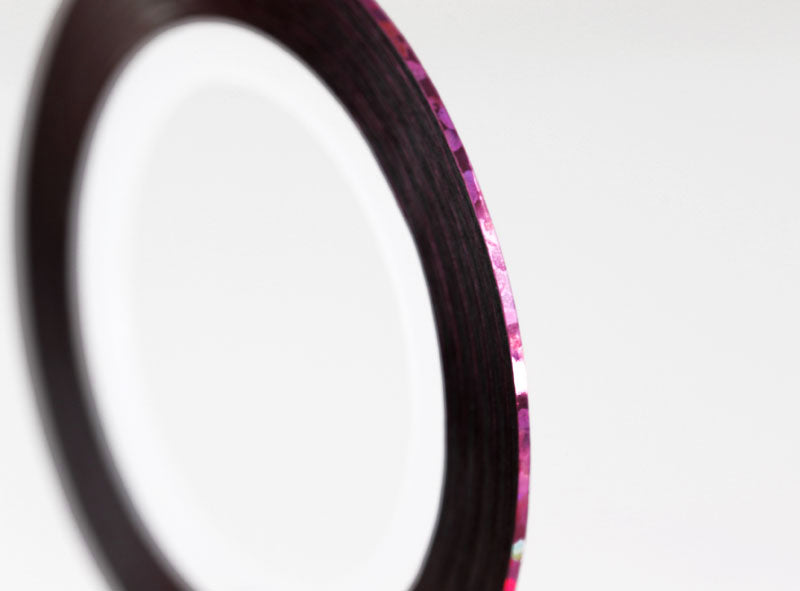 Rosa Olografico - Striping Tape Nail Art - Striscia Nastro Adesivo Colorato