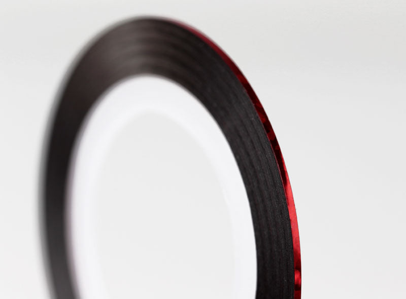 Rosso Olografico - Striping Tape Nail Art - Striscia Nastro Adesivo Colorato