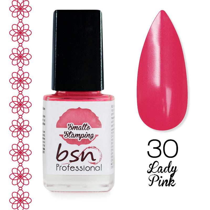 Smalti Colorati per Stamping Pigmentati - 30 Lady Pink