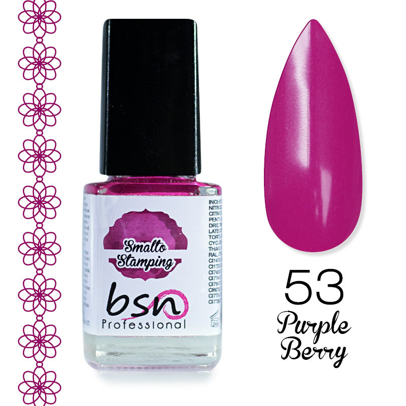 Vernis à ongles pigmentés pour stamping - 53 Baie violette