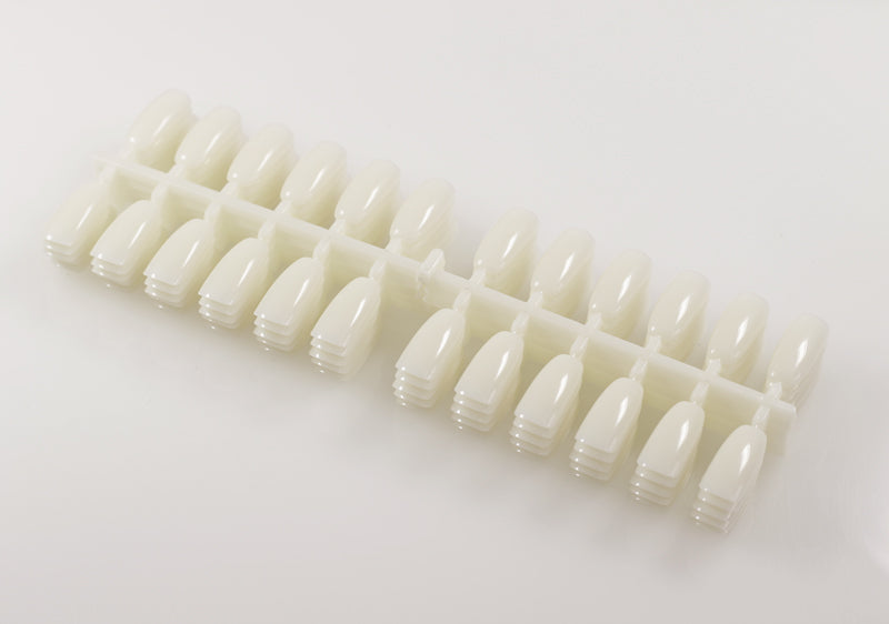 Embout plat ivoire pour présentoir à livres à fentes - 120 embouts