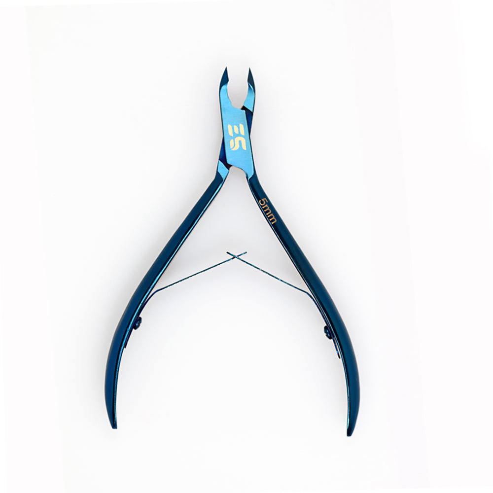 Tronchesa per unghie in titanio per taglio di precisione cuticole e unghie 5mm