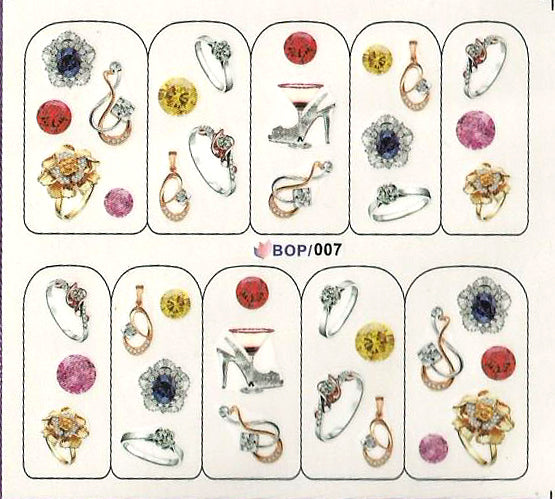 Water decals traferibili stickers tattoo ad acqua adesivi decalcabili BOP007