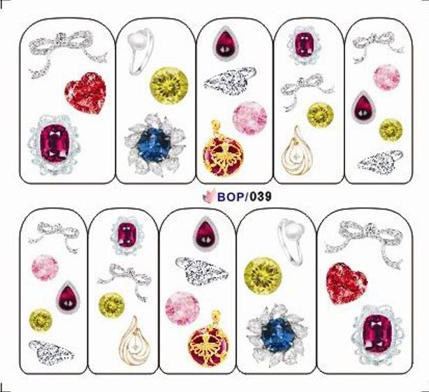 Décalcomanies à l'eau, autocollants tatouage à l'eau, autocollants décalcomanies BOP039