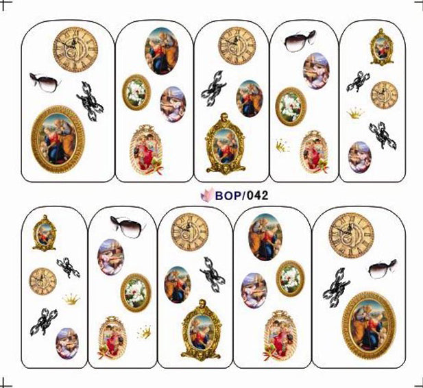 Water decals traferibili stickers tattoo ad acqua adesivi decalcabili BOP042