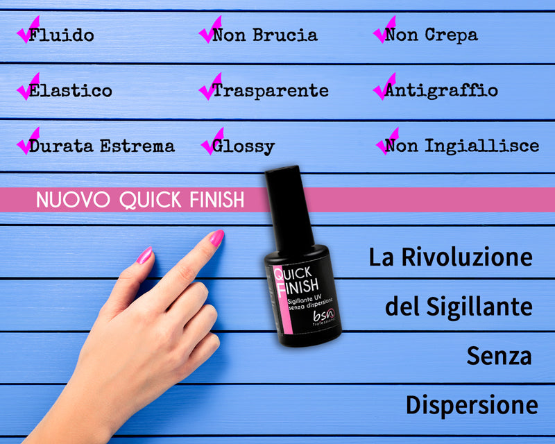NUOVO QUICK FINISH - GEL SIGILLANTE FINALE SENZA DISPERSIONE 12ml