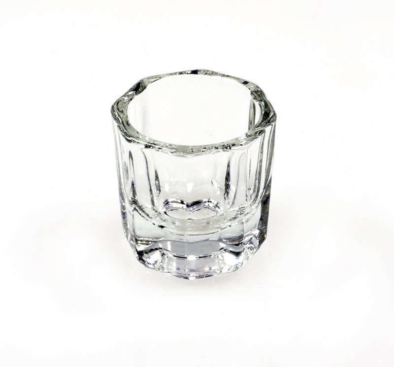 BICCHIERINO IN VETRO CON COPERCHIO- CONTENITORE PER LIQUIDI