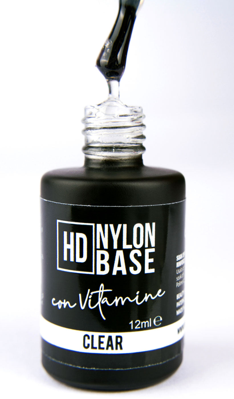 Clear - Hd Nylon Soak Off Base Builder con Vitamina E e Calcio 12ml