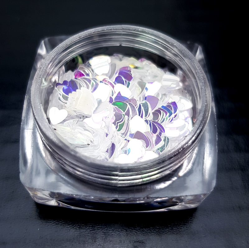 Barattolino Decorazione winter - cuori -009