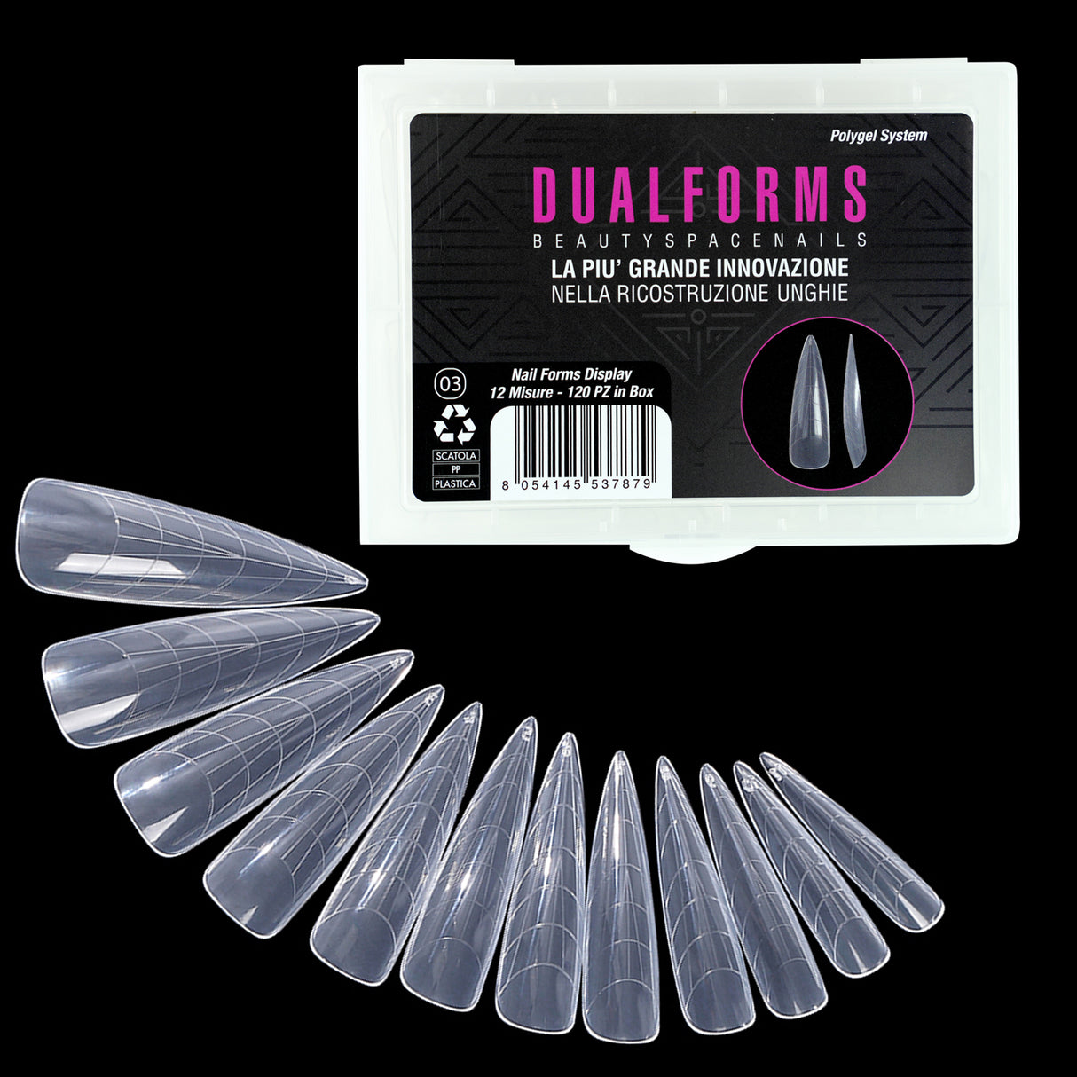 Dualforms 03 - Dual form in Box - Formine trasparenti 120 pezzi