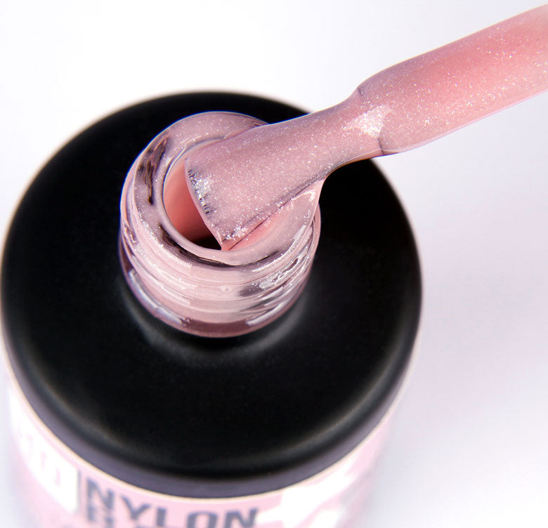 Nude Shimmer – HD Nylon Base Semipermanente Soak-Off Rinforzante con Vitamina E e Calcio 12ml