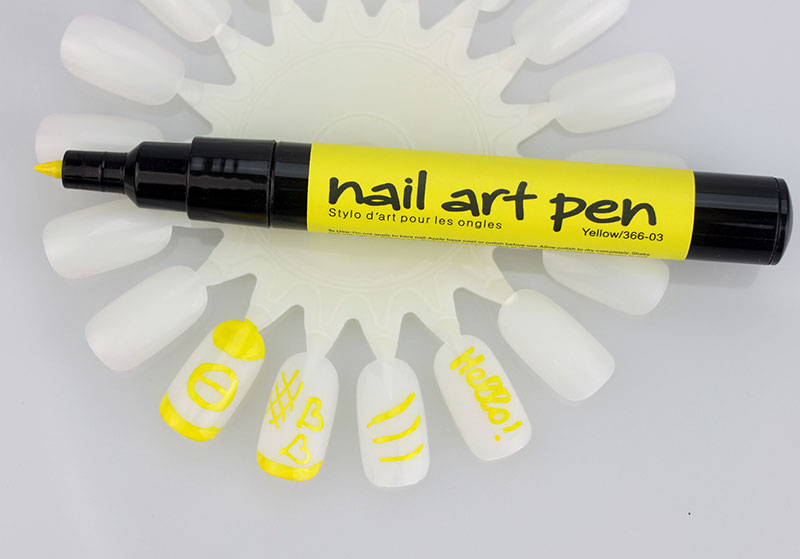 Stylo pour nail art - Marqueur artistique - Jaune
