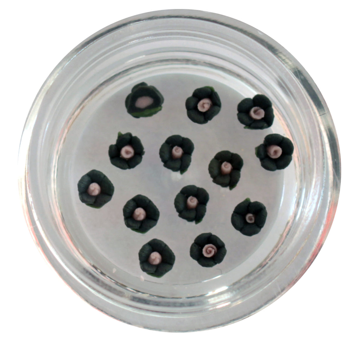 Decorazioni Nail Art Gioiello Rose in Porcellana mod. 01