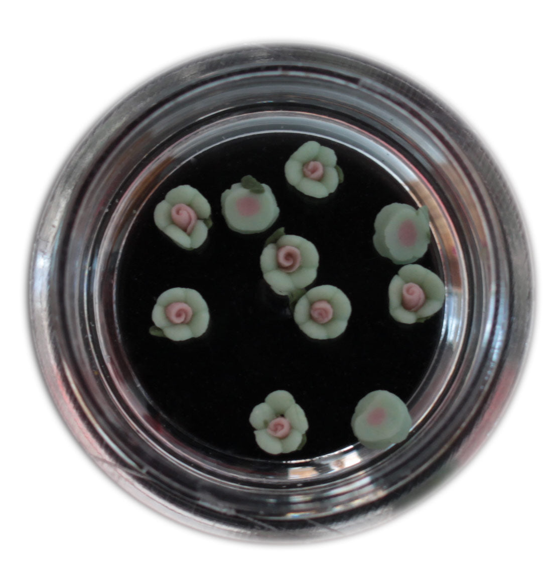 Decorazioni Nail Art Gioiello Rose in Porcellana mod. 6