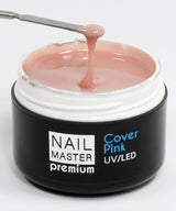 Nail Master Premium 30g, Cover Pink, Gel unghie UV/Led – Camouflage Costruttore Modellante - Media viscosità, senza acidi
