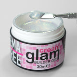 Starry White - Cream Glam Builder Gel 30 ml - Hema Free
