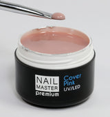 Nail Master Premium 30g, Cover Pink, Gel unghie UV/Led – Camouflage Costruttore Modellante - Media viscosità, senza acidi