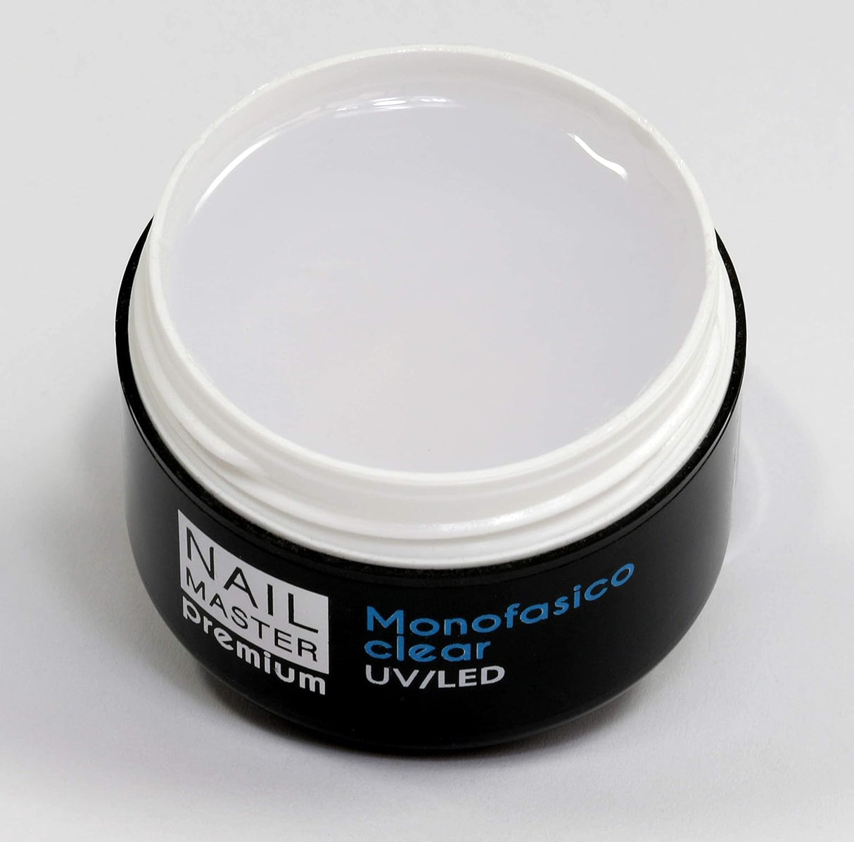 Nail Master Premium 30g, Monofasico Clear, Gel unghie UV/Led – 3in1 Base, modellante e Sigillante - Media viscosità, senza acidi