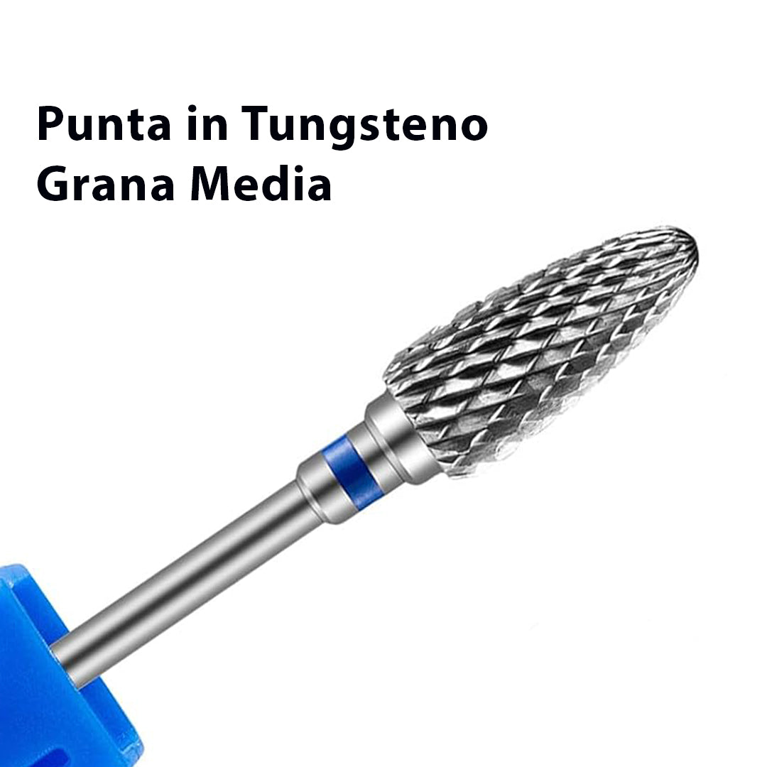 PF-112 - Punta per fresa Carbide Ø 5 millimetri - Cono - grana media