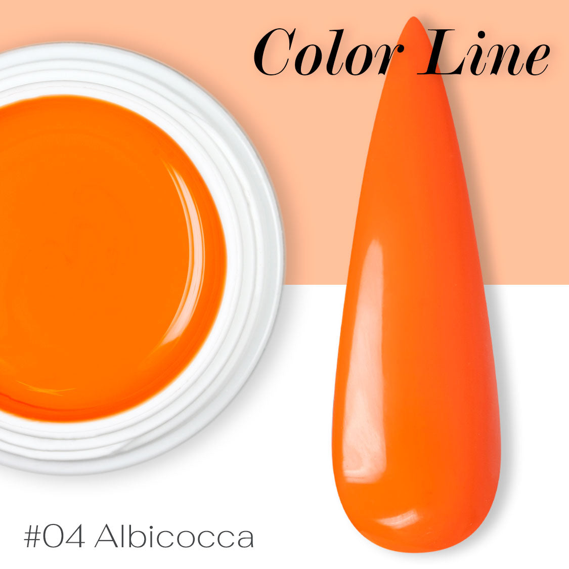 04 - Albicocca - Coprente - Gel UV Colorato - Color line - 5ml