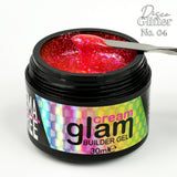 Disco Glitter No. 04 Glitter Builder Gel Cream Glam 30ml glitter effetto diamante Beauty Space Nails