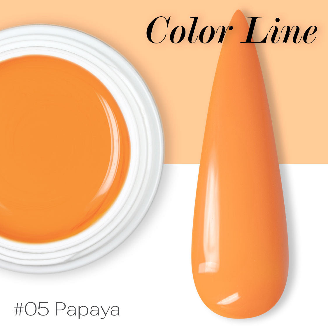 05 - Papaya - Coprente - Gel UV Colorato - Color line - 5ml