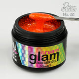 Disco Glitter No. 08 Glitter Builder Gel Cream Glam 30ml glitter effetto diamante Beauty Space Nails