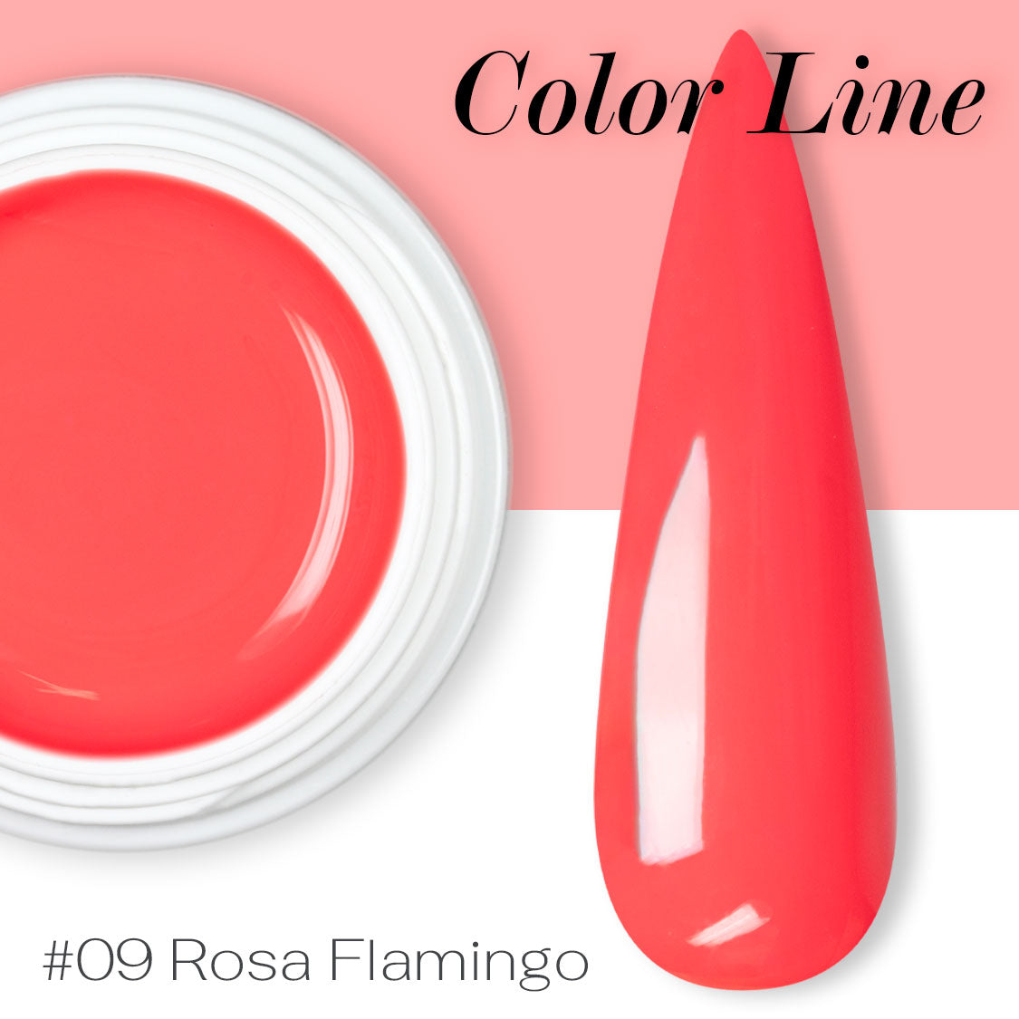 09 - Rosa flamingo - Coprente - Gel UV Colorato - Color line - 5ml