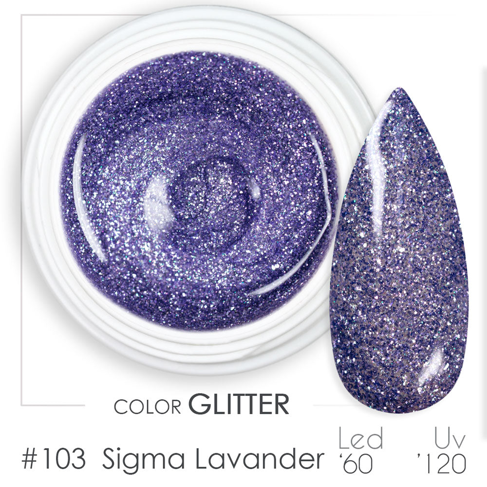 103 - Sigma Lavander - Gel UV Colorato - BSN Professional Glitter