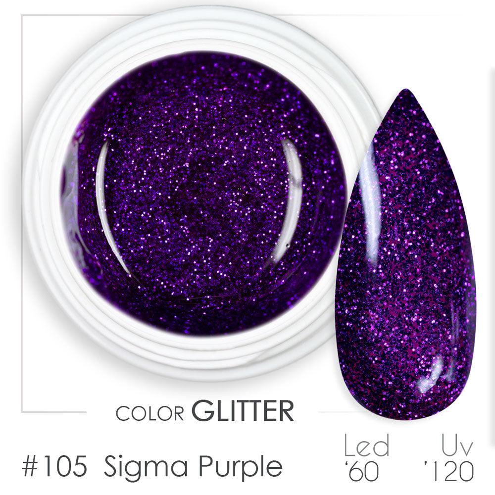 105 - Sigma Purple - Gel UV Colorato - BSN Professional Glitter