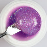 Gel color Glitter trasparente effetto vetro UV e Led 5ml - VIOLETTO 11