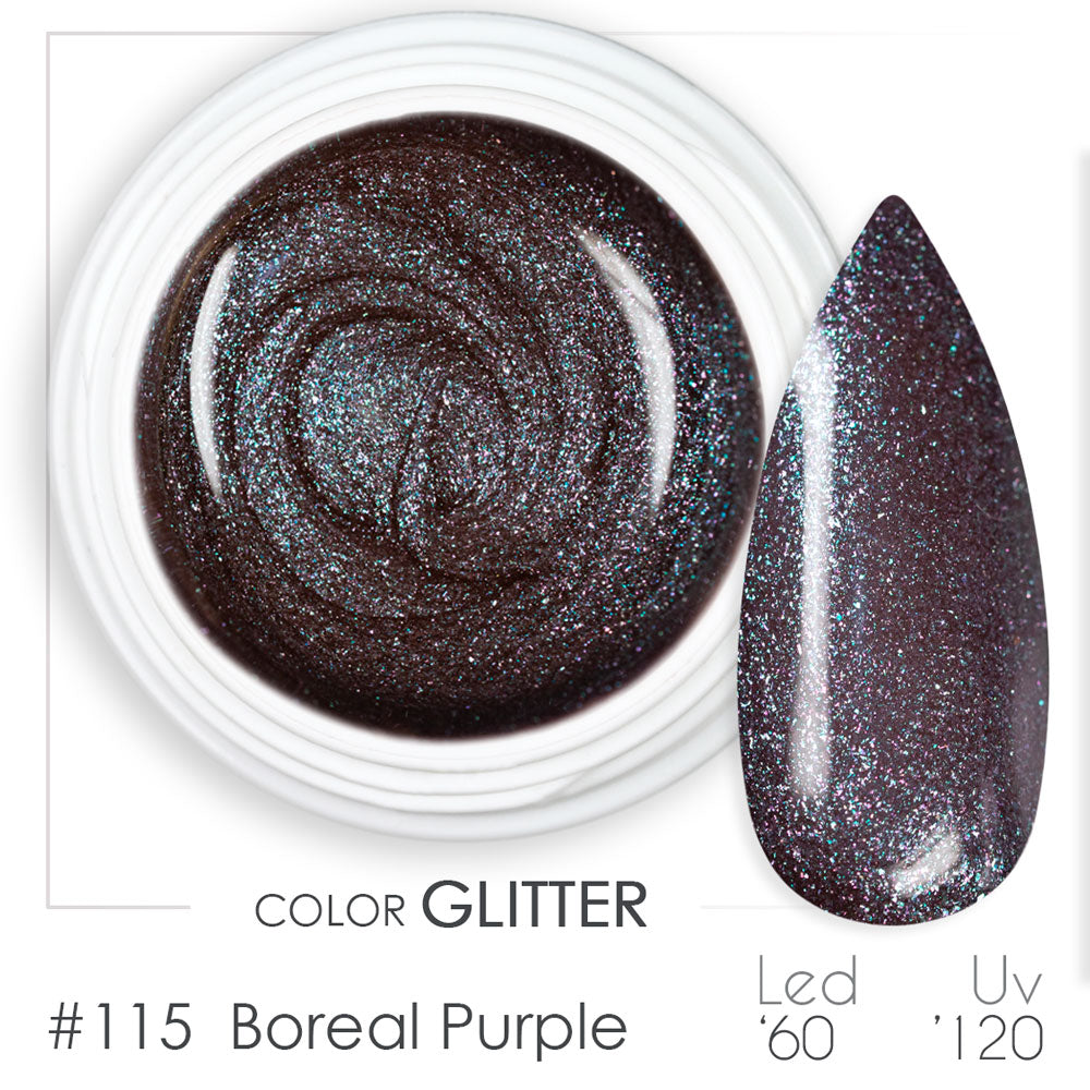 115 - Boreal Purple - Gel UV Colorato - BSN Professional Glitter