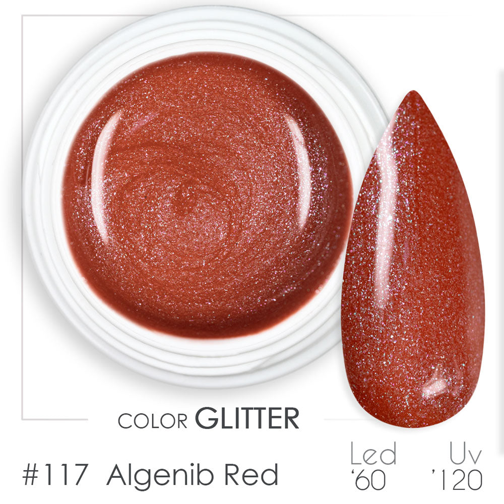 117 - Algenib Red - Gel UV Colorato - BSN Professional Glitter