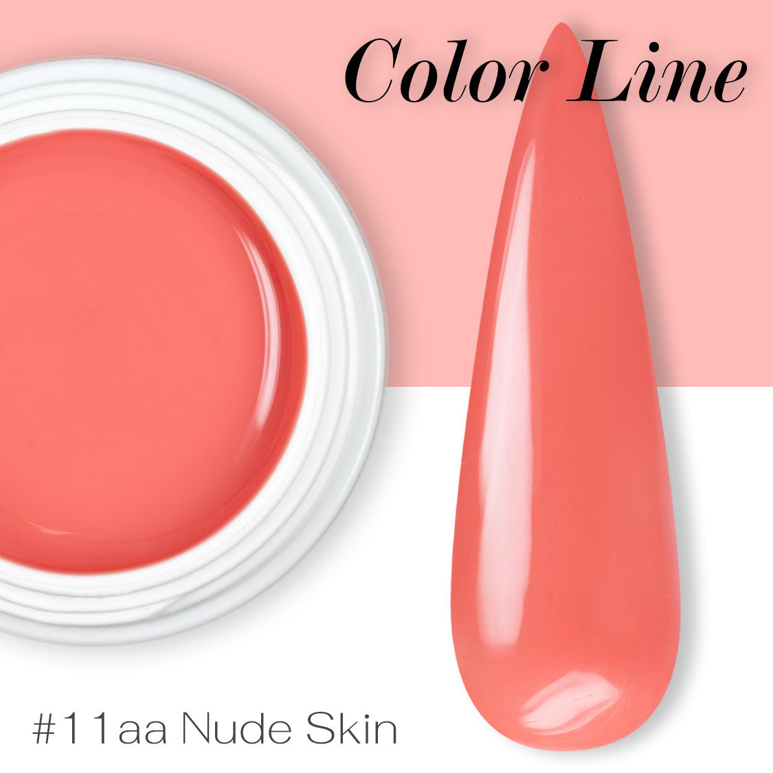 11AA - Nude skin - Coprente - Gel UV Colorato - Color line - 5ml