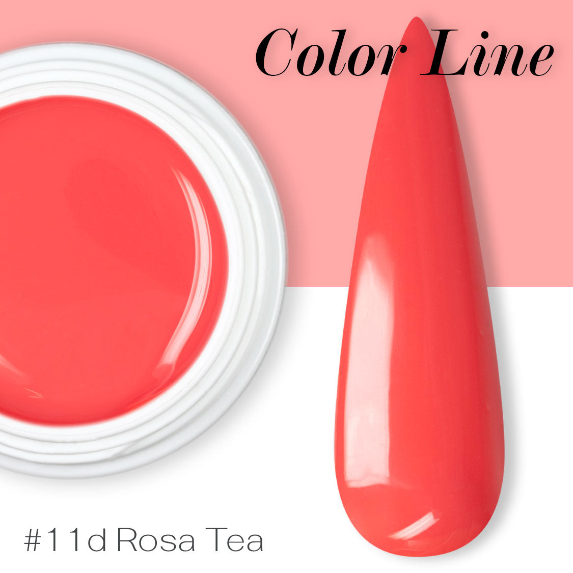 11D - Rosa tea - Coprente - Gel UV Colorato - Color line - 5ml