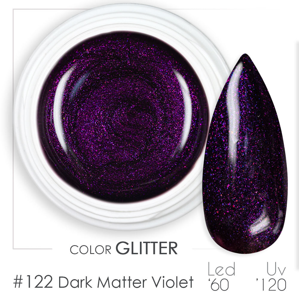 122 - Dark Matter Violet - Gel UV Colorato - BSN Professional Glitter