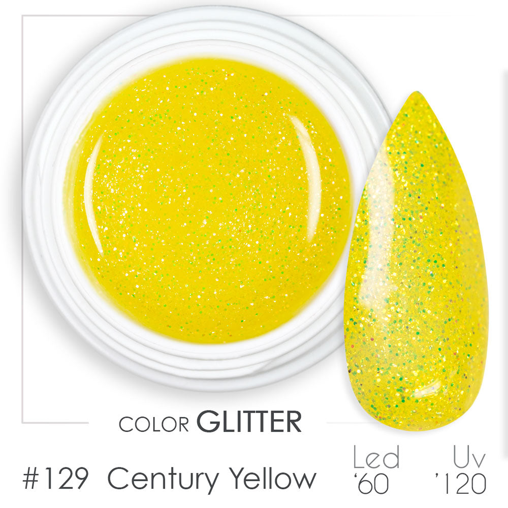 129 - Century Yellow - Gel UV Colorato - BSN Professional Glitter