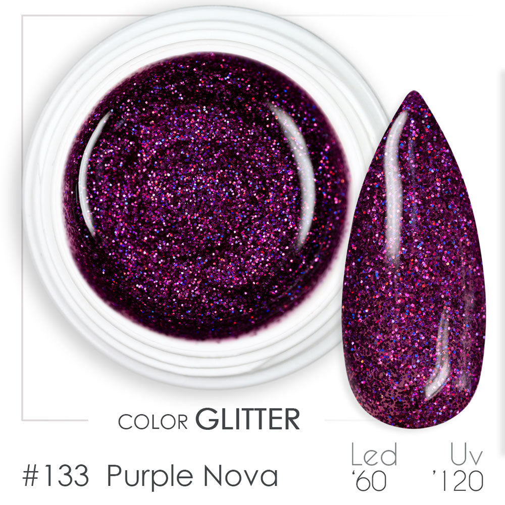 133 - Purple Nova - Gel UV Colorato - BSN Professional Glitter