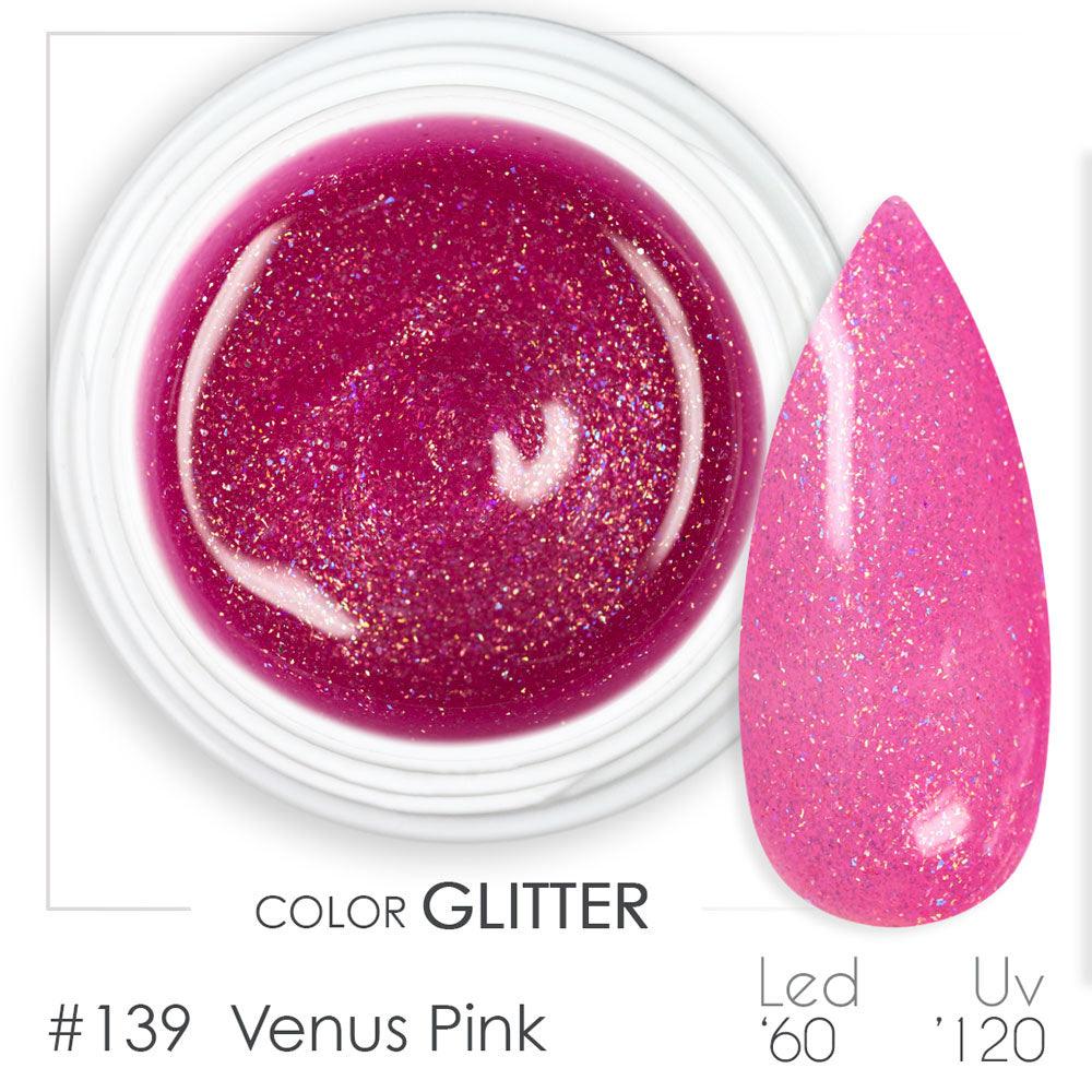 139 - Venus Pink - Gel UV Colorato - BSN Professional Glitter