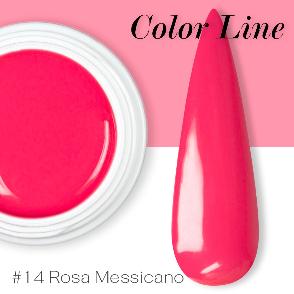 14 - Rosa messicano - Coprente - Gel UV Colorato - Color line - 5ml