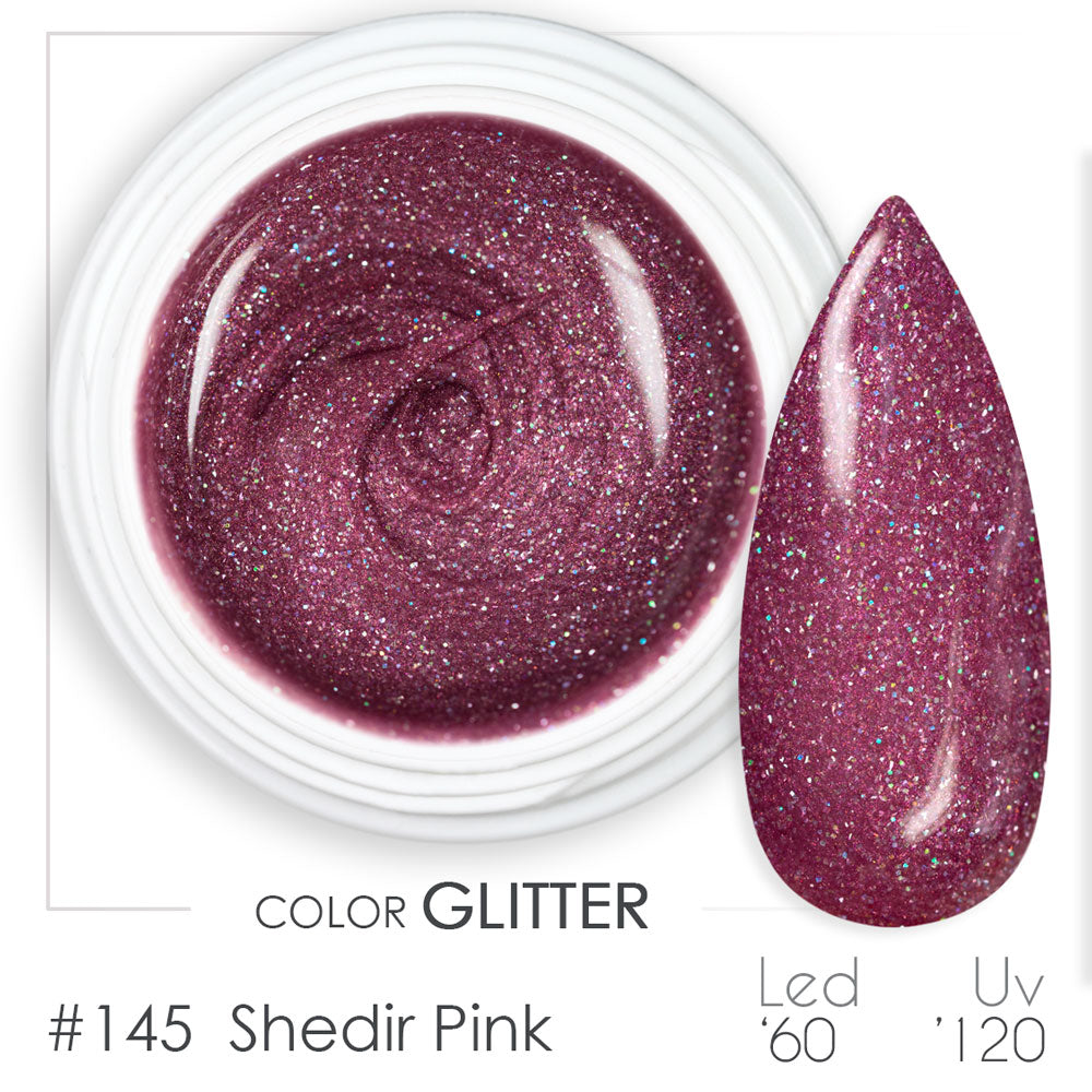 145 - Shedir Pink - Gel UV Colorato - BSN Professional Glitter