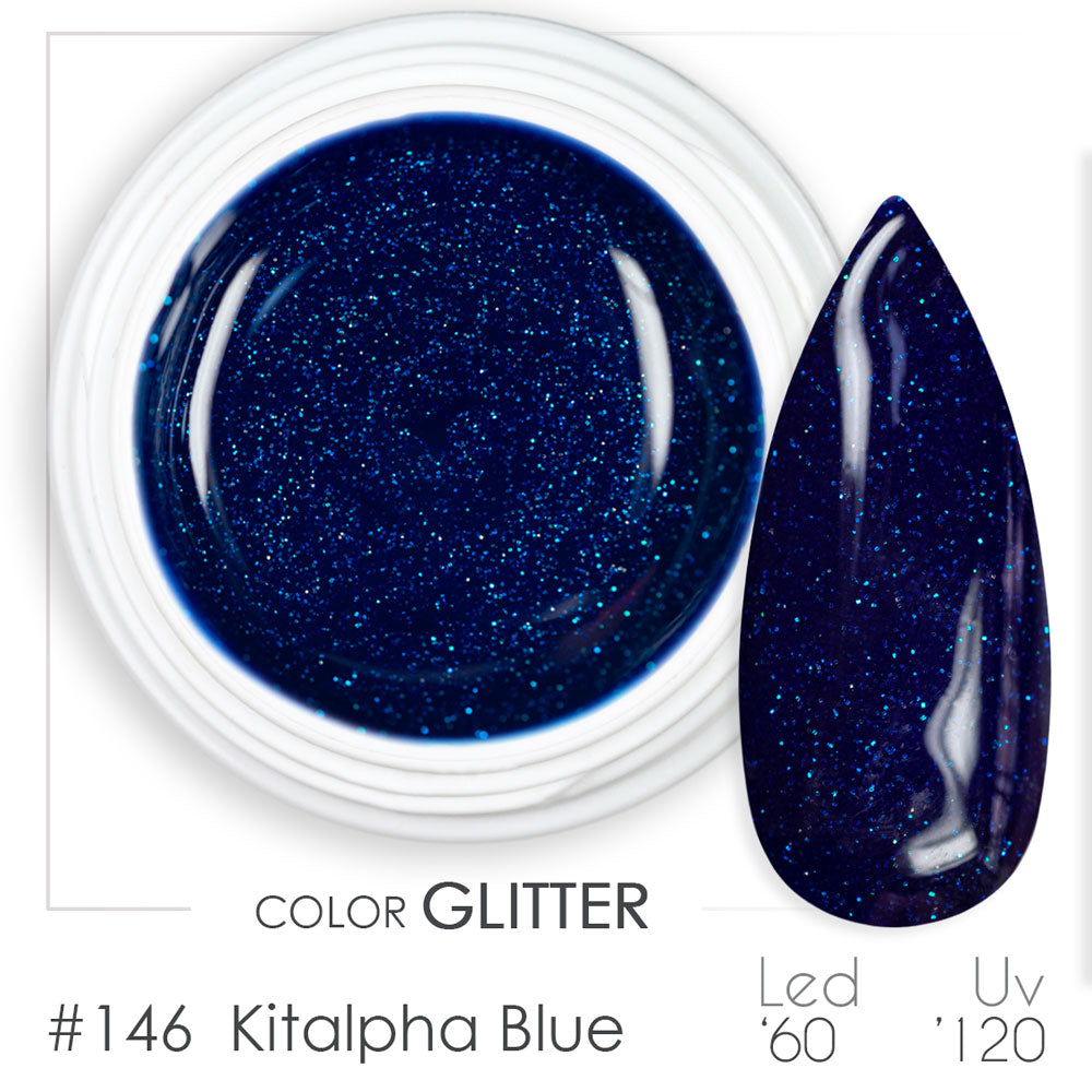 146 - Kitalpha Blue - Gel UV Colorato - BSN Professional Glitter