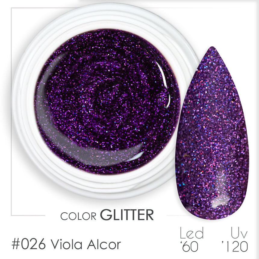 026 - Viola Alcor - Gel UV Colorato - BSN Professional Glitter