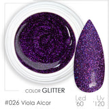 026 - Viola Alcor - Gel UV Colorato - BSN Professional Glitter