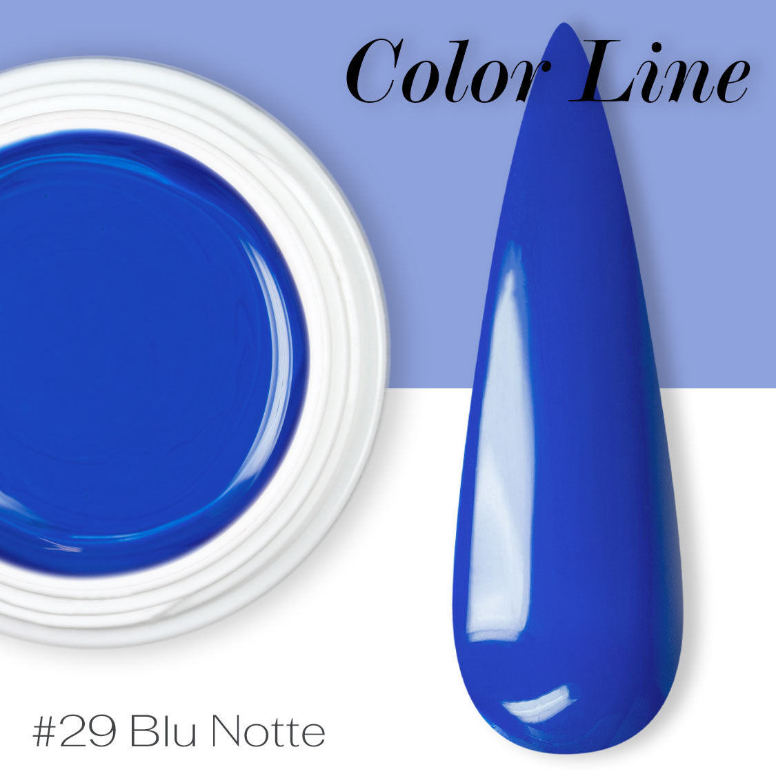 29 - Blu notte - Coprente - Gel UV Colorato - Color line - 5ml